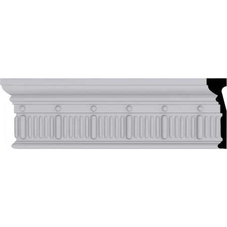 Ekena Millwork 4 3/4"H x 1 3/8"P x 94 1/2"L Seville Bead & Barrel Chair Rail MLD04X01SE